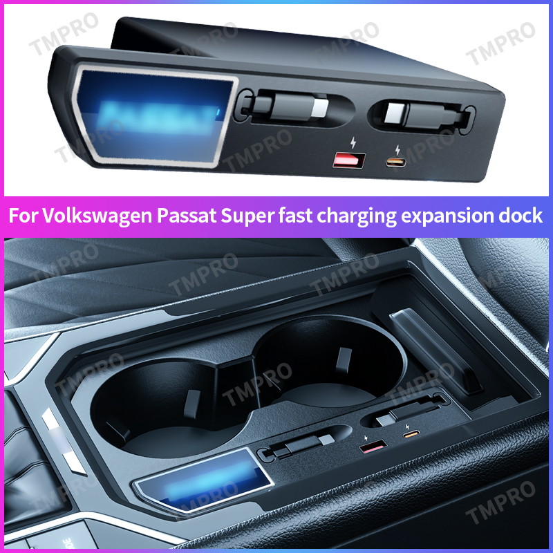Usb Hub Type C - PD QC Snellaad-oplader expansiedock voor VW