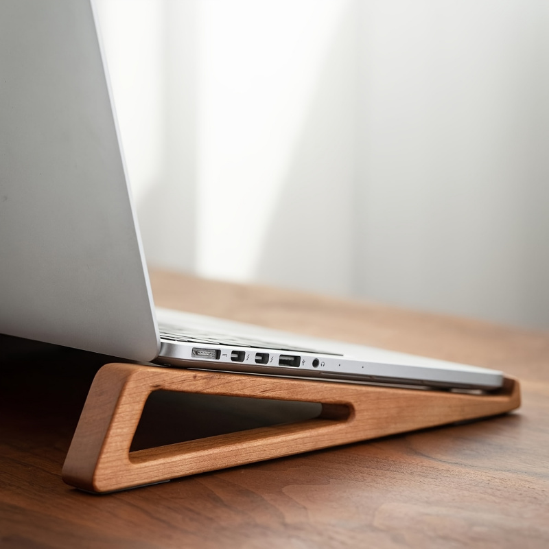 Cooling Stand Tablet - Draagbare opvouwbare houten laptopstandaard - Ergonomisch