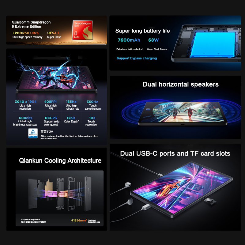 Originele Lenovo Legion Y700 4 - Android Tablet Gaming Accessories recensie en prijs