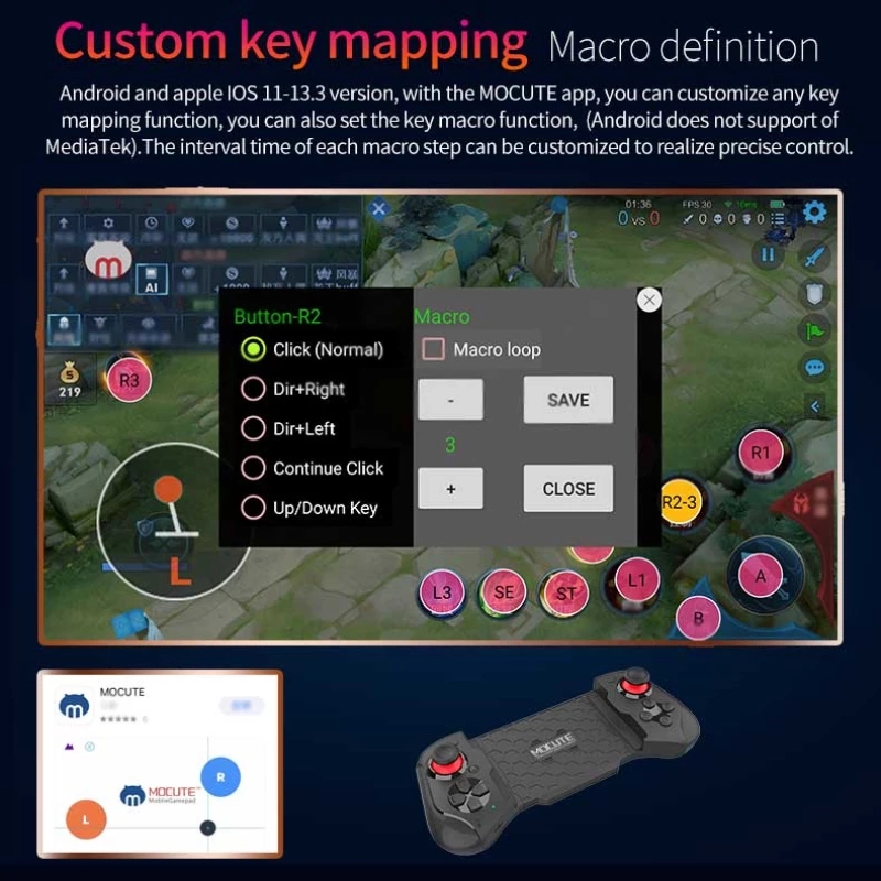 Gamepad voor iPhone Android mo - Android Tablet Gaming Accessories recensie en prijs