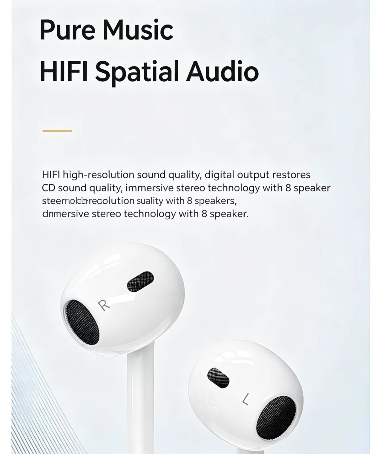 Bedrade half-in-ear hoofdtelef - Wired Earphone Lightning recensie en prijs