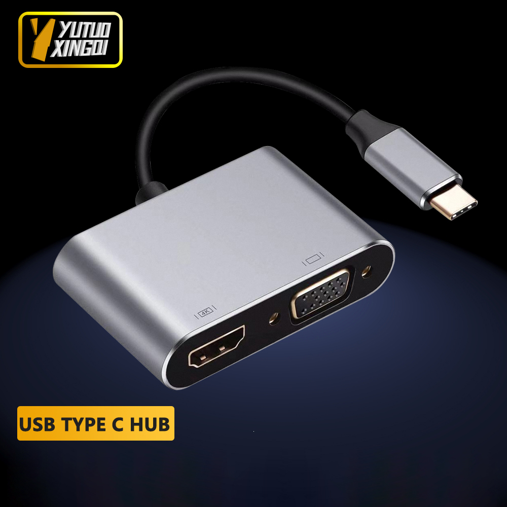 4K USB Type-C naar VGA 1080P U - Usb Hub Type C recensie en prijs