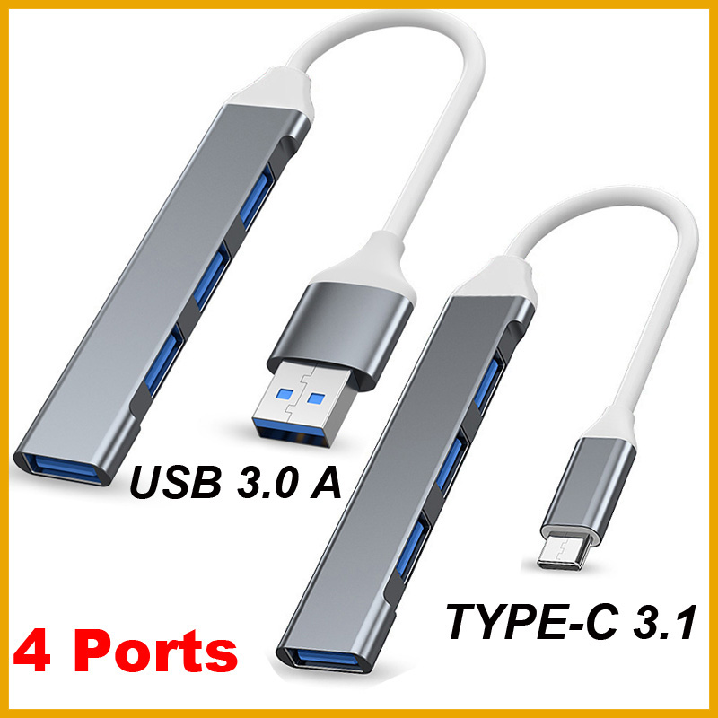 USB 3.0 TYPE-C 3.1 4-poorts US - Usb Hub Type C recensie en prijs
